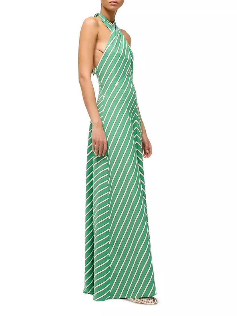 Dawn Striped Halter Dress Product Image