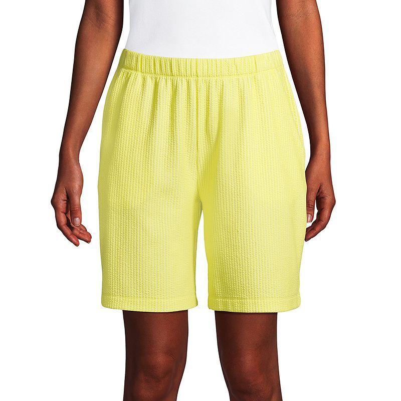 Petite Lands End Sport Knit Pull-On Shorts, Womens Product Image