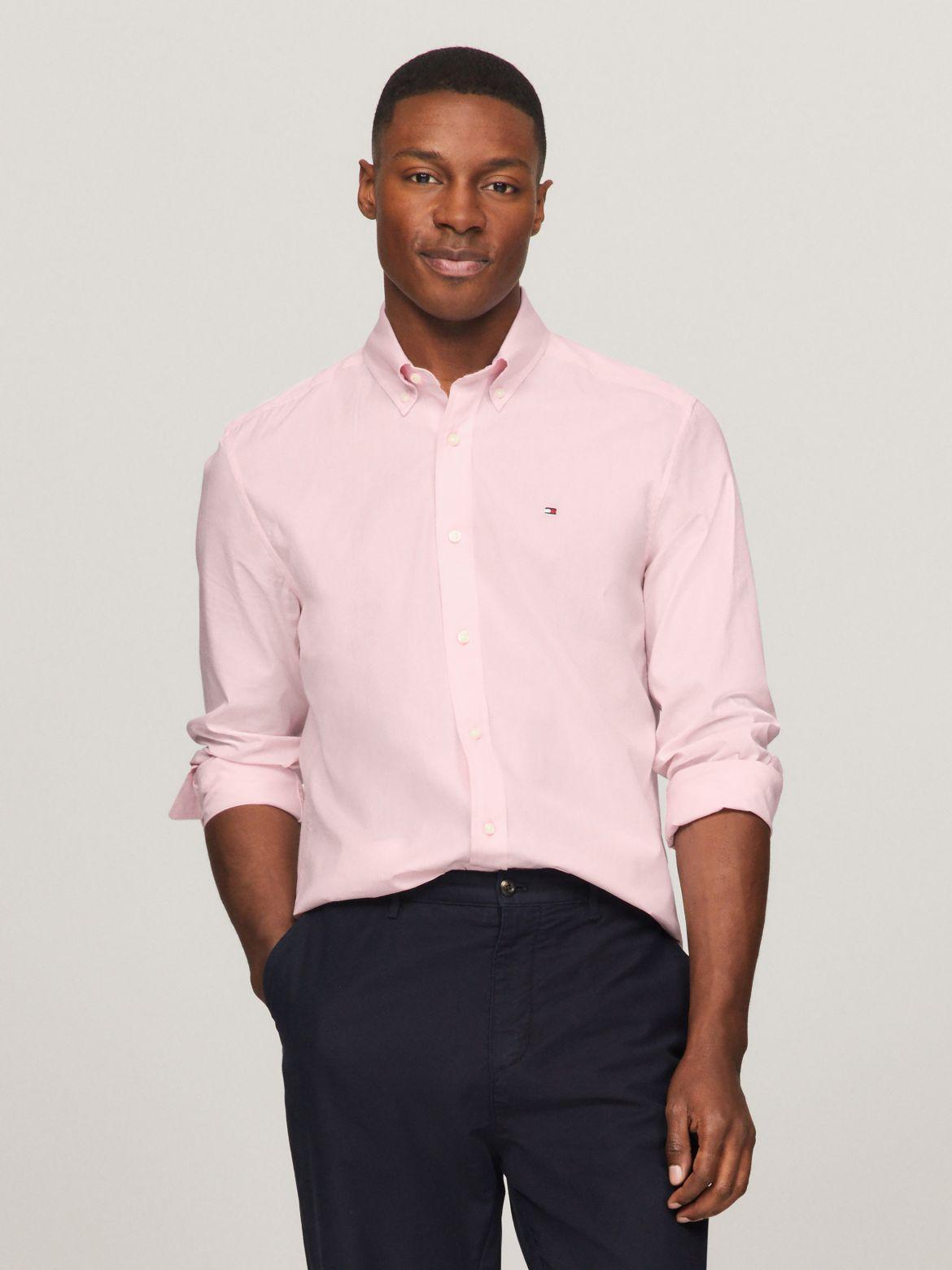 Tommy Hilfiger Men's Regular Fit Solid Poplin Shirt Product Image