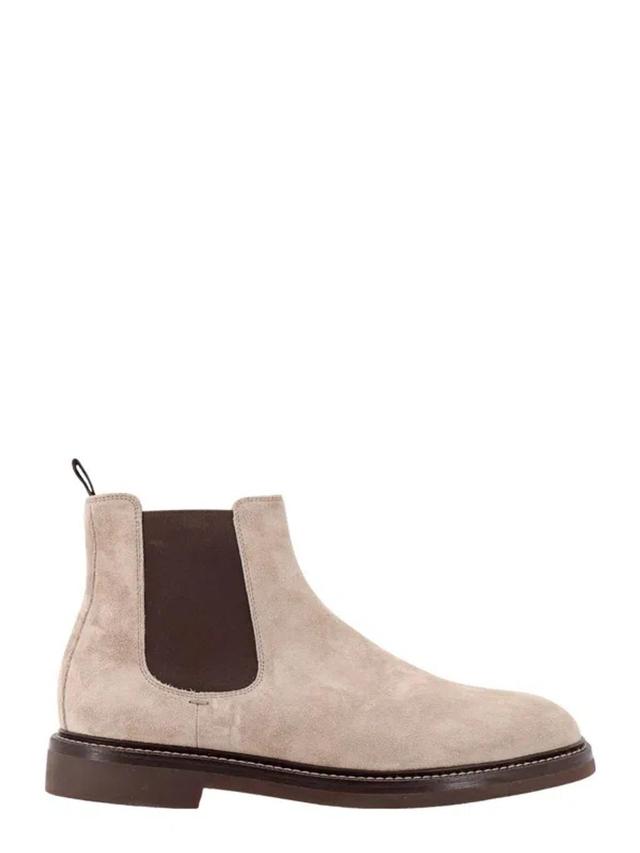 Suede Chelsea Boots In Black Product Image