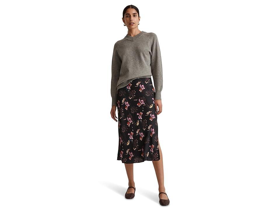 Madewell Layton Floral Midi Slip Skirt Product Image