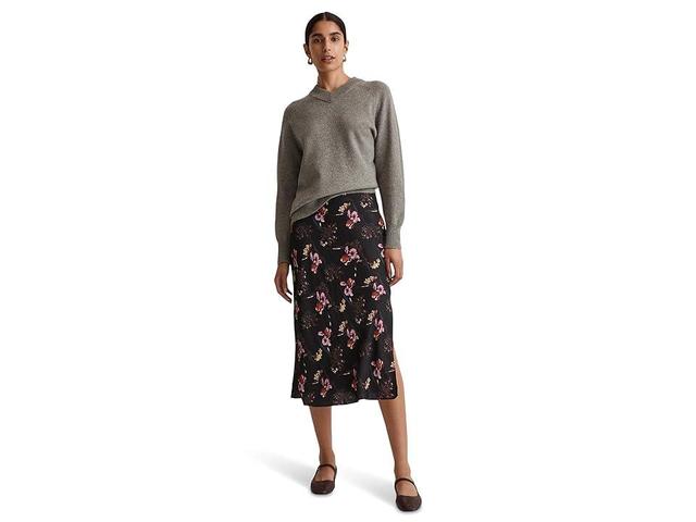 Madewell The Layton Midi Slip Skirt in Ditsy Floral (Floral True ) Women's Skirt Product Image