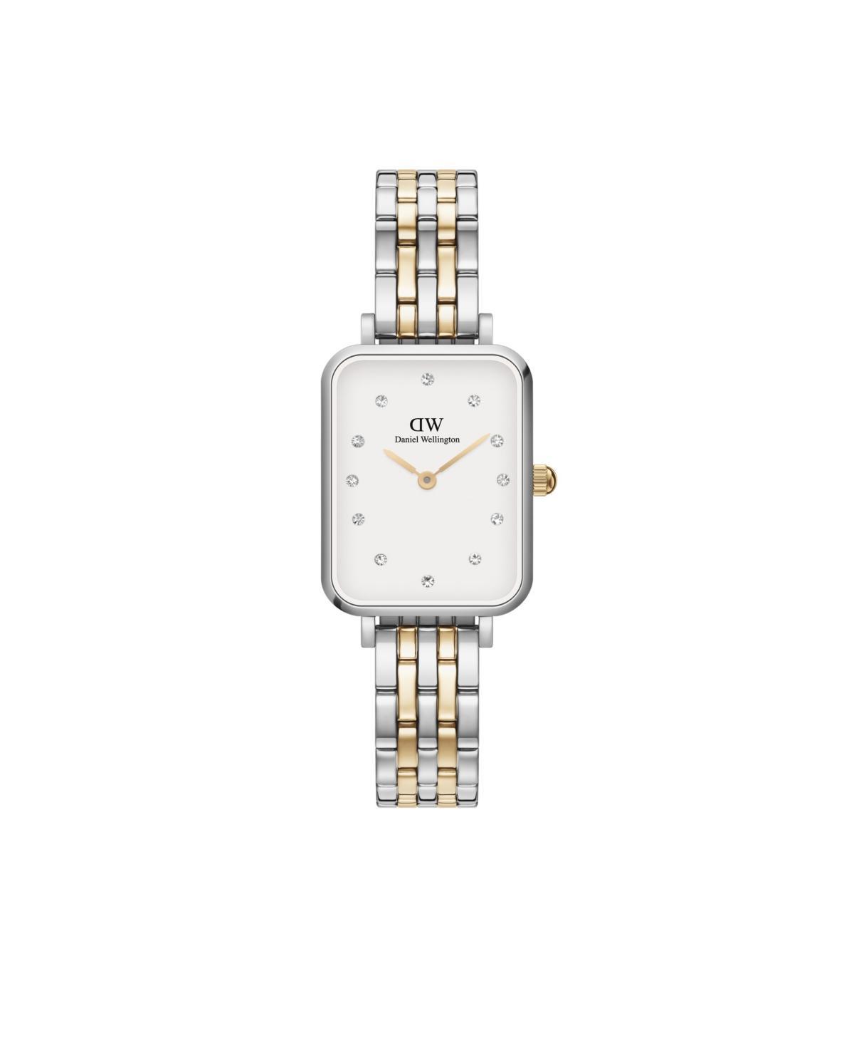 Daniel Wellington Womens Quadro Lumine 5-Link Two-Tone Stainless Steel Watch 20 x 26mm Product Image