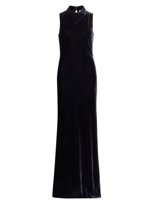 Womens Kura Velvet Column Gown Product Image