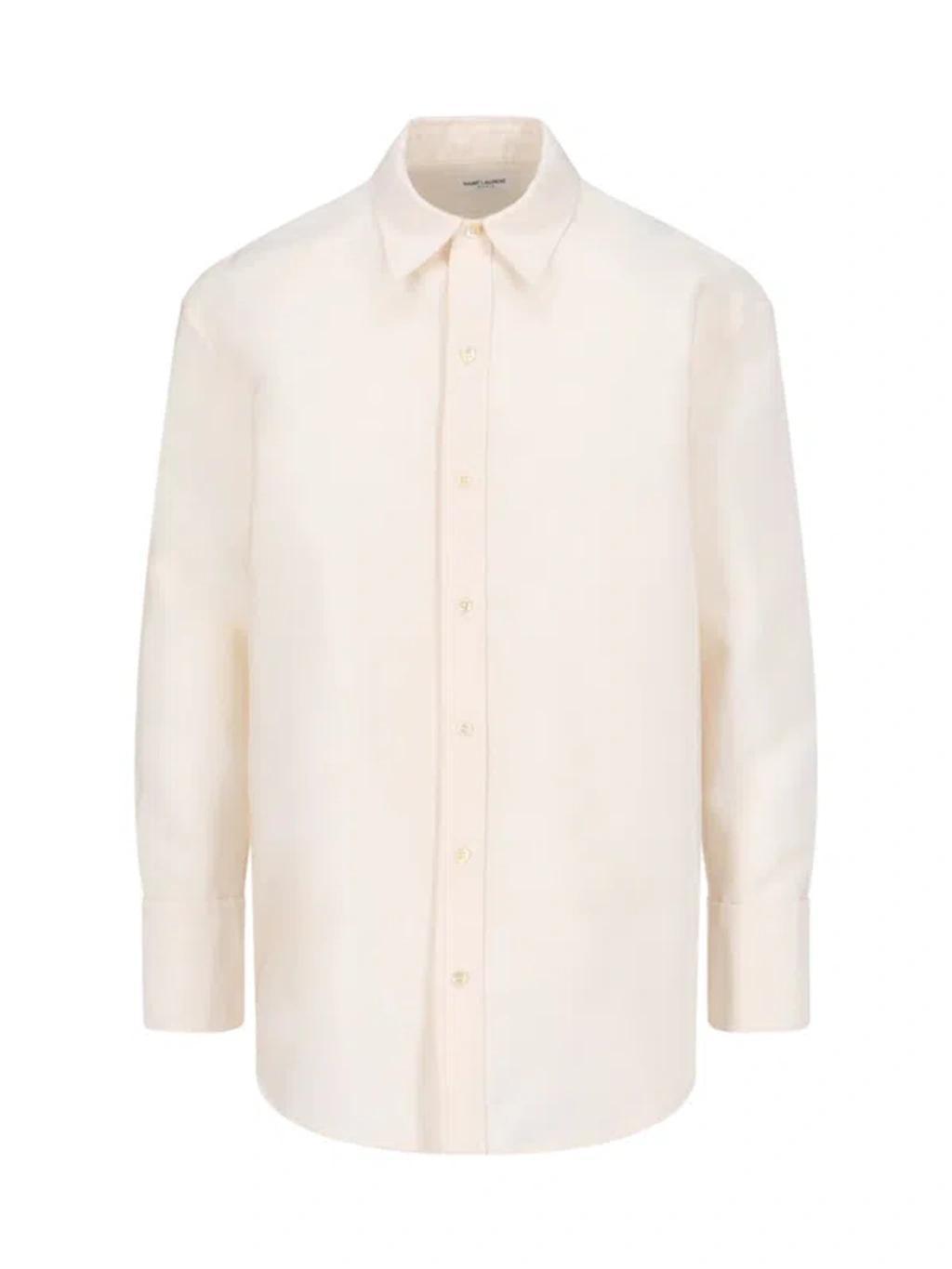 Oversized Shirt In Cream Product Image