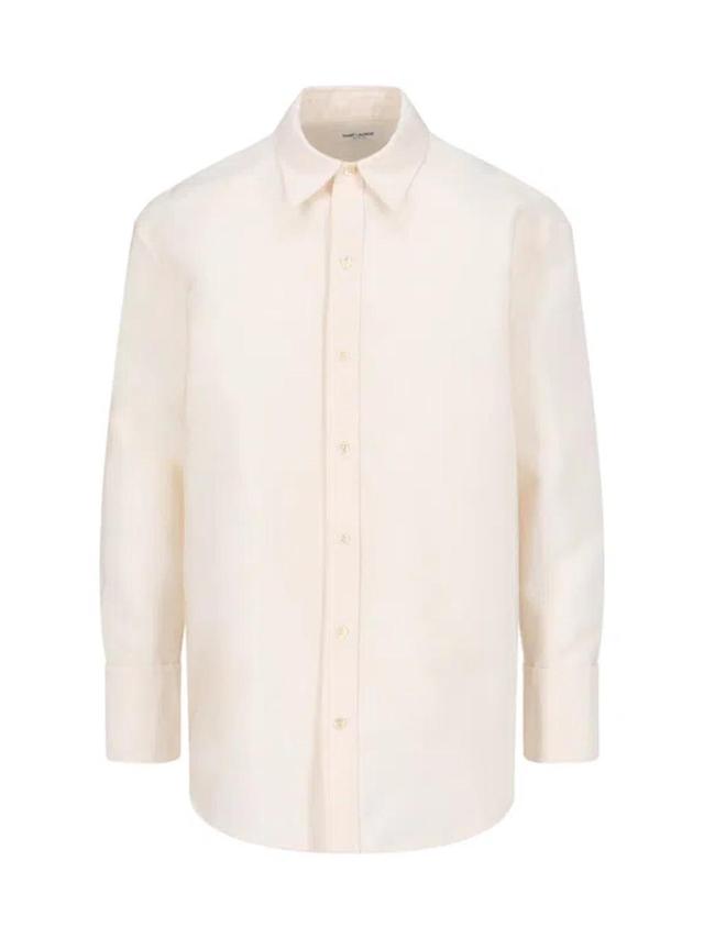 Oversized Shirt In Cream Product Image