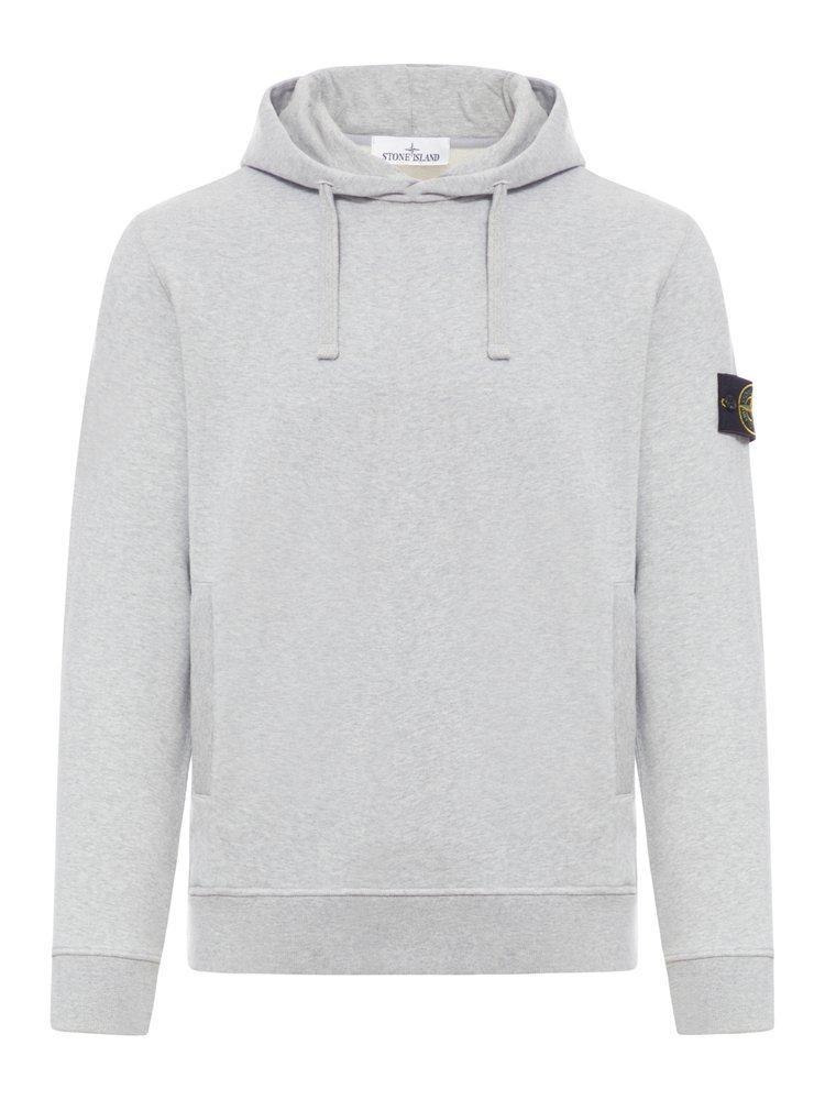 Cotton Hoodie In Grey Product Image