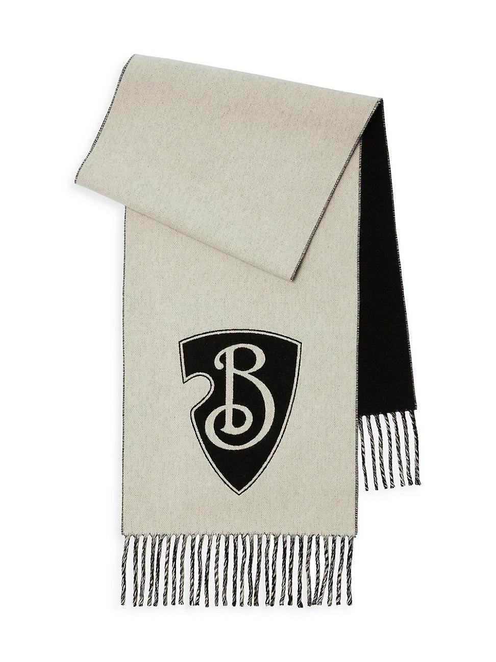 Womens Shield Wool-Cashmere Scarf Product Image