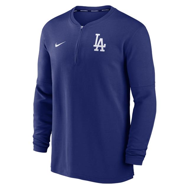 NIKE Texas Rangers Authentic Collection Game Time  Men's Dri-fit Mlb 1/2-zip Long-sleeve Top In Blue Product Image