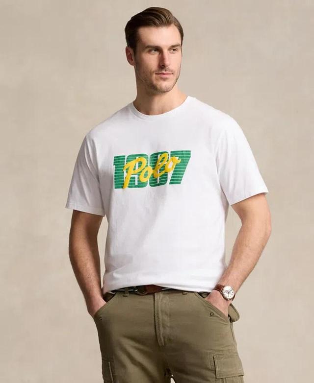 Men's Big & Tall Graphic-print T-shirt In White Product Image