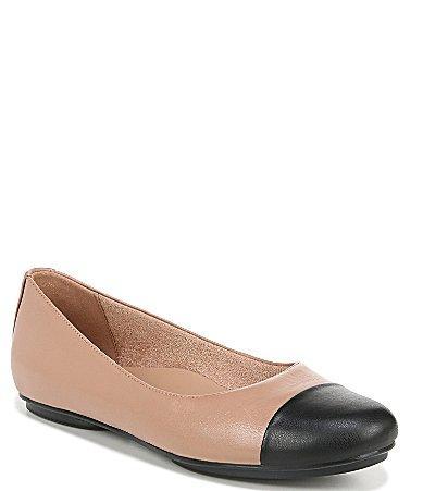 Naturalizer Maxwell Leather Cap Toe Ballet Flats Product Image