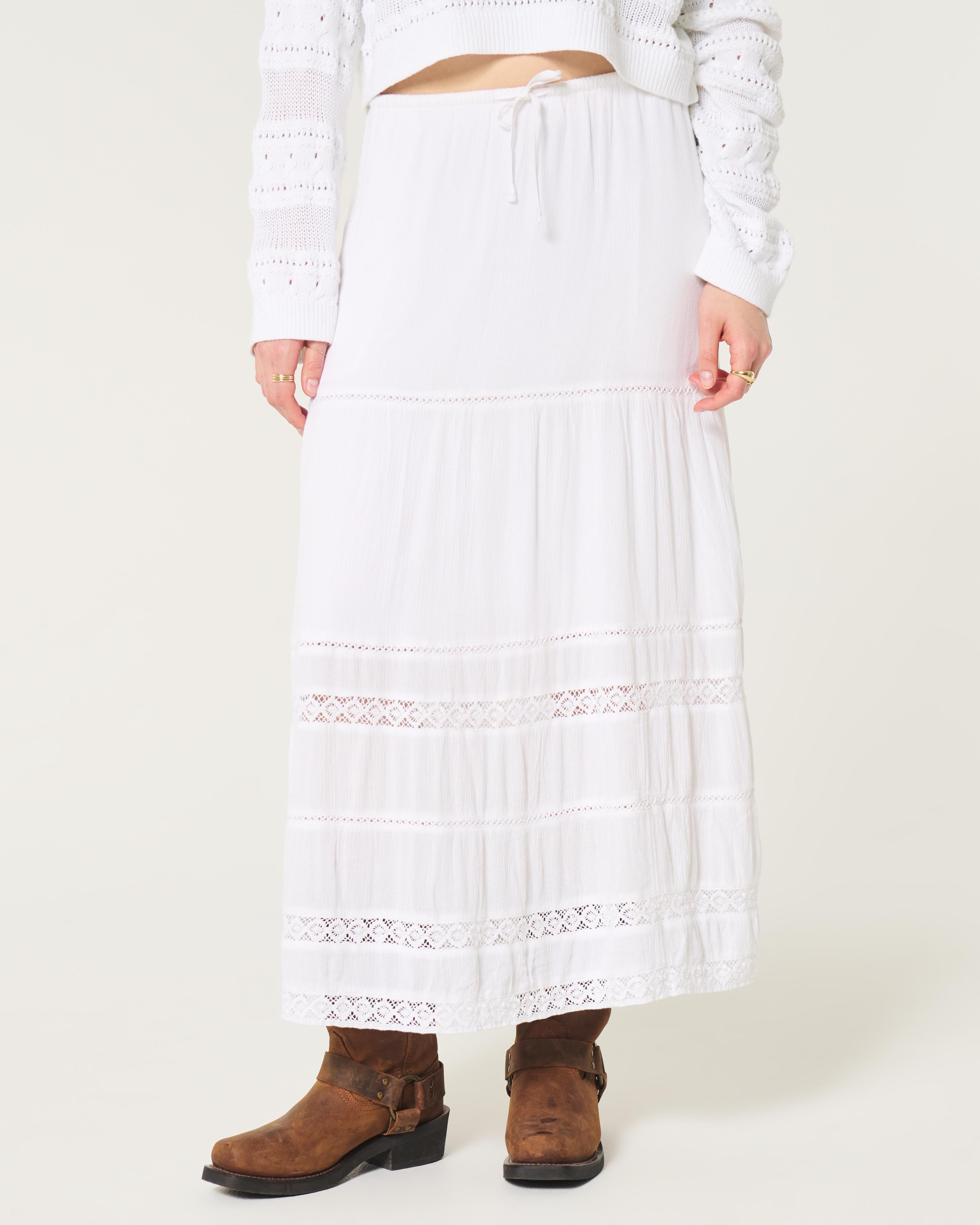 Lace Maxi Skirt Product Image