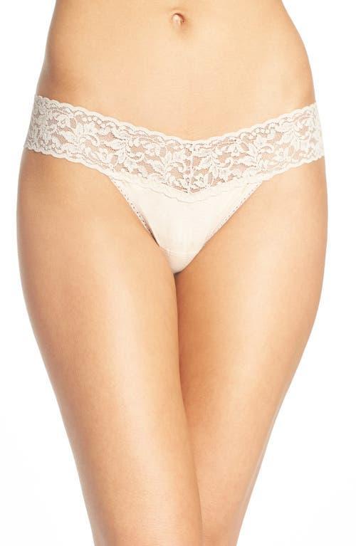 Hanky Panky Womens Supima Cotton Low Rise Thong Product Image