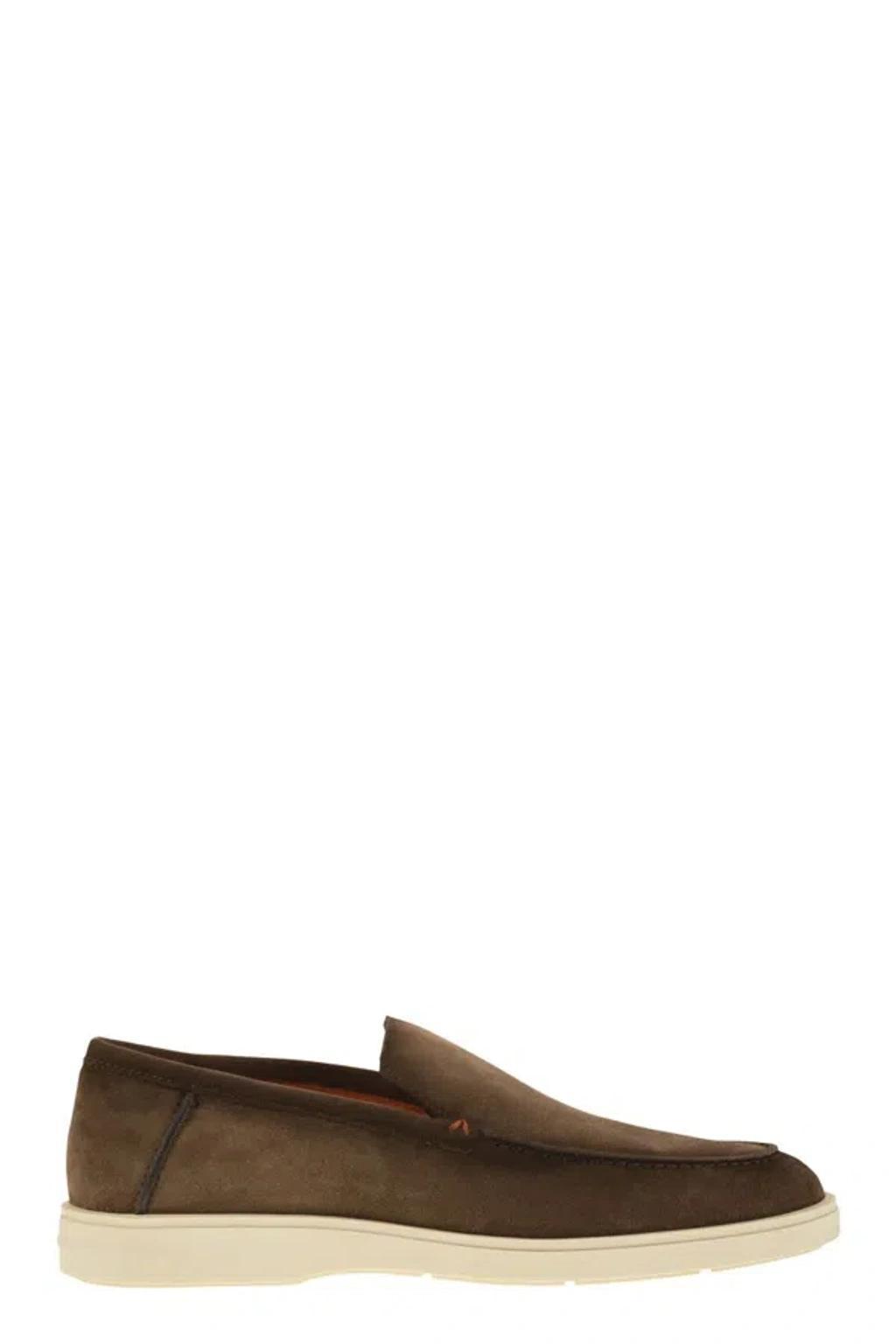 SANTONI Loafers In Brown Product Image