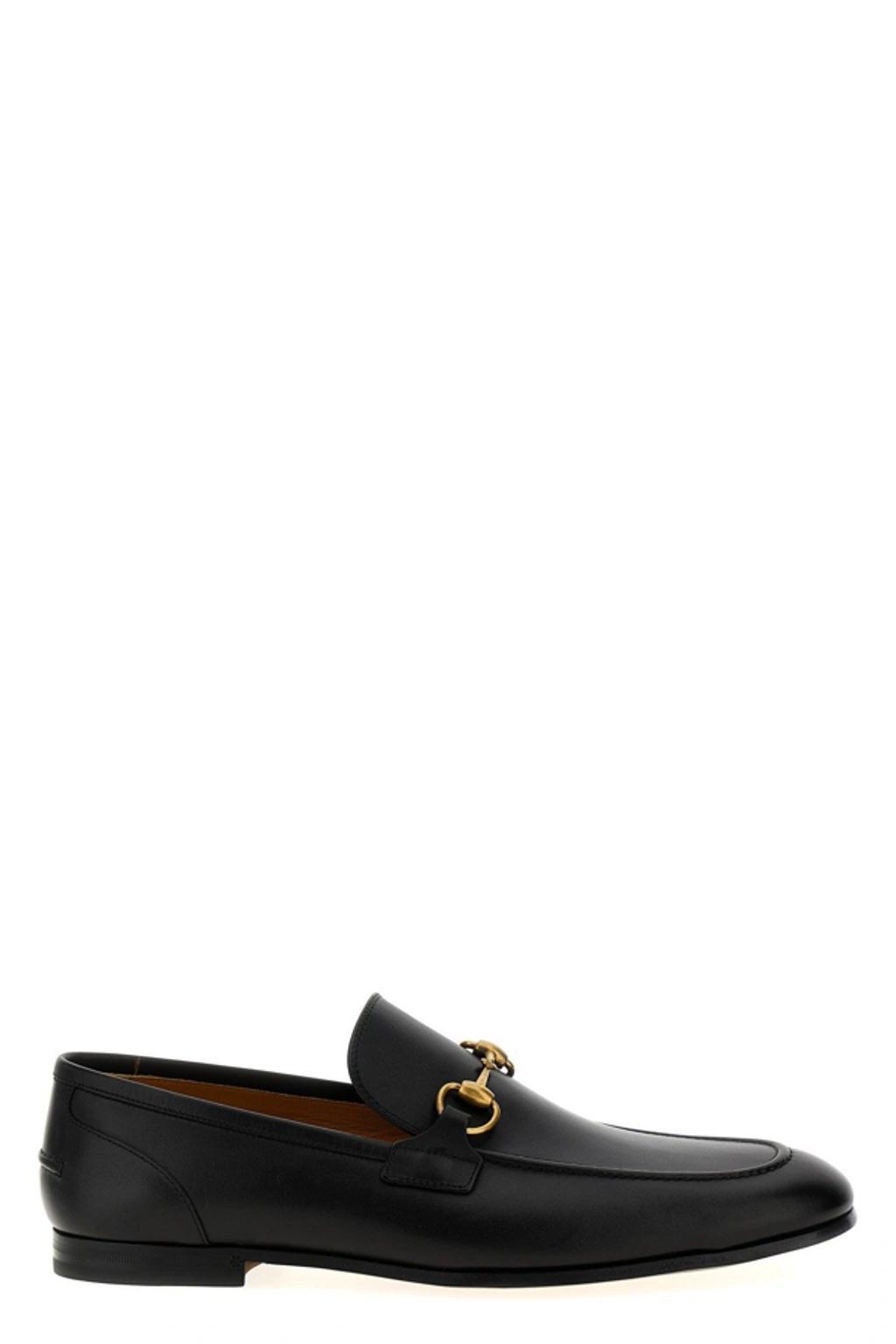 GUCCI Jordaan Leather Loafers In Black Product Image