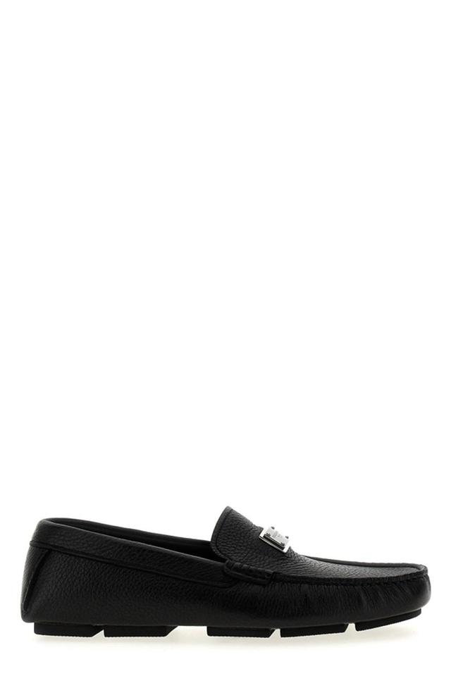 Flat Loafers Shoes In Black Product Image