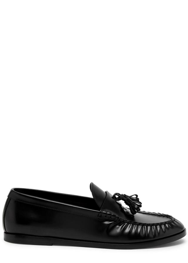 THE ROW Alexander Mcqueen Leather Loafers In Black Product Image