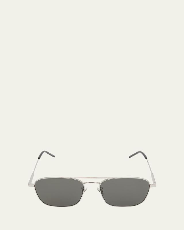 Saint Laurent Mens Brow Bar Aviator Sunglasses, 58mm Product Image