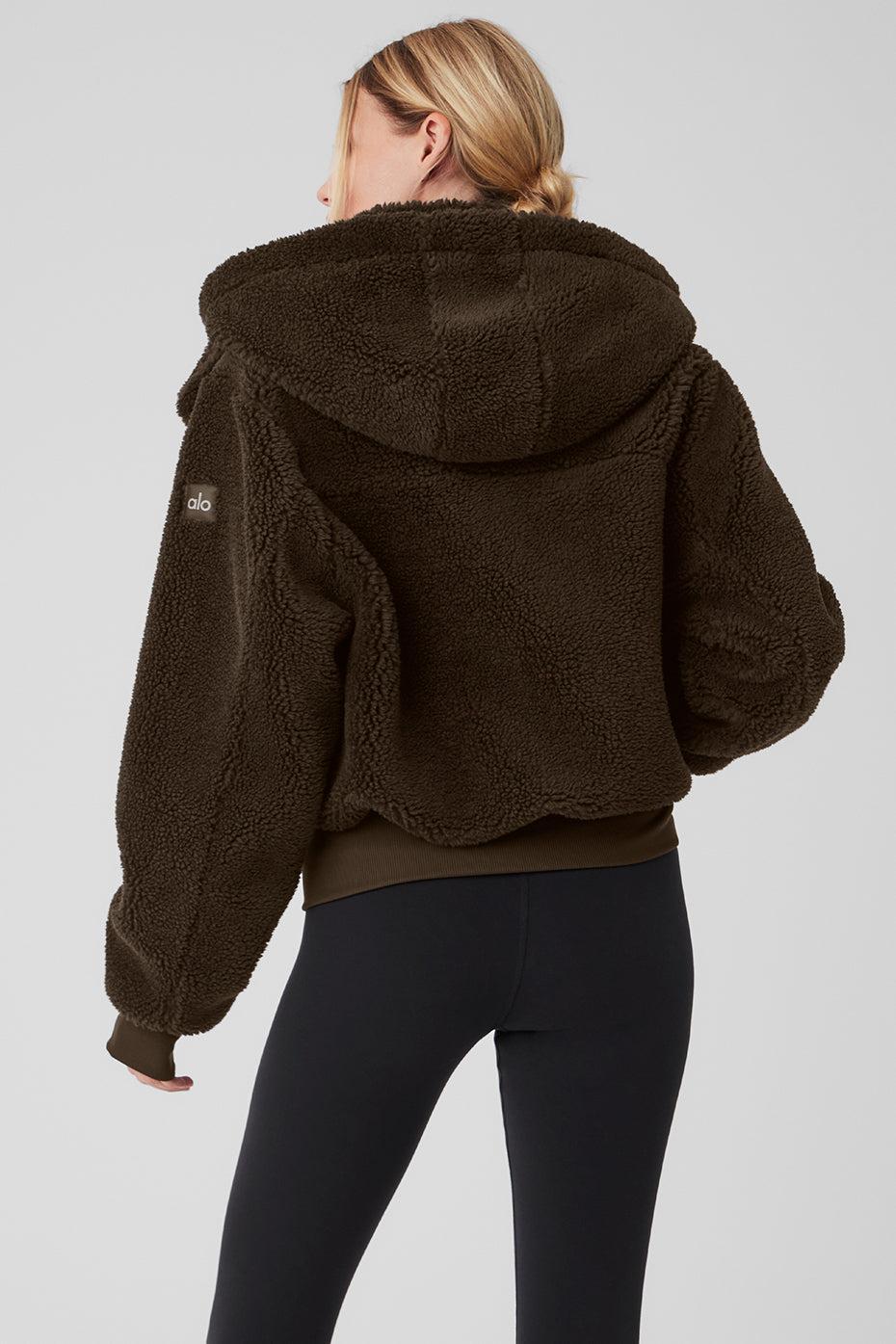 Alo Yoga | Foxy Sherpa Jacket Brown, Size: XS Product Image