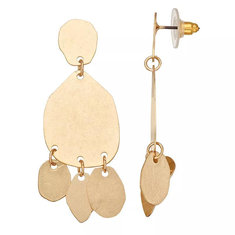 Sonoma Goods For Life Gold Tone Dangle Earrings, Womens, None Product Image