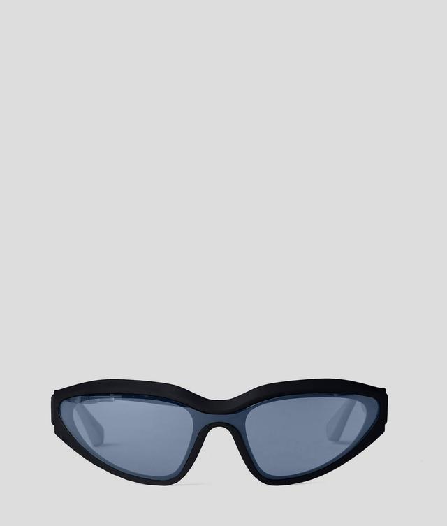 KL MONOGRAM LOGO WRAP-AROUND SUNGLASSES Product Image