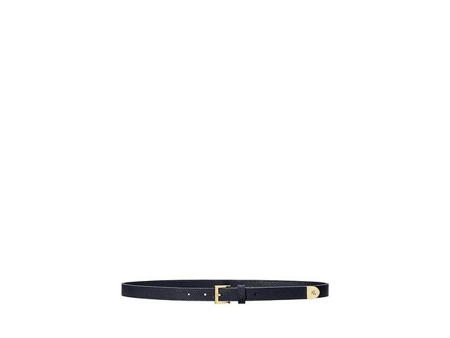 Lauren Ralph Lauren Womens Pebbled Leather Skinny Belt Product Image