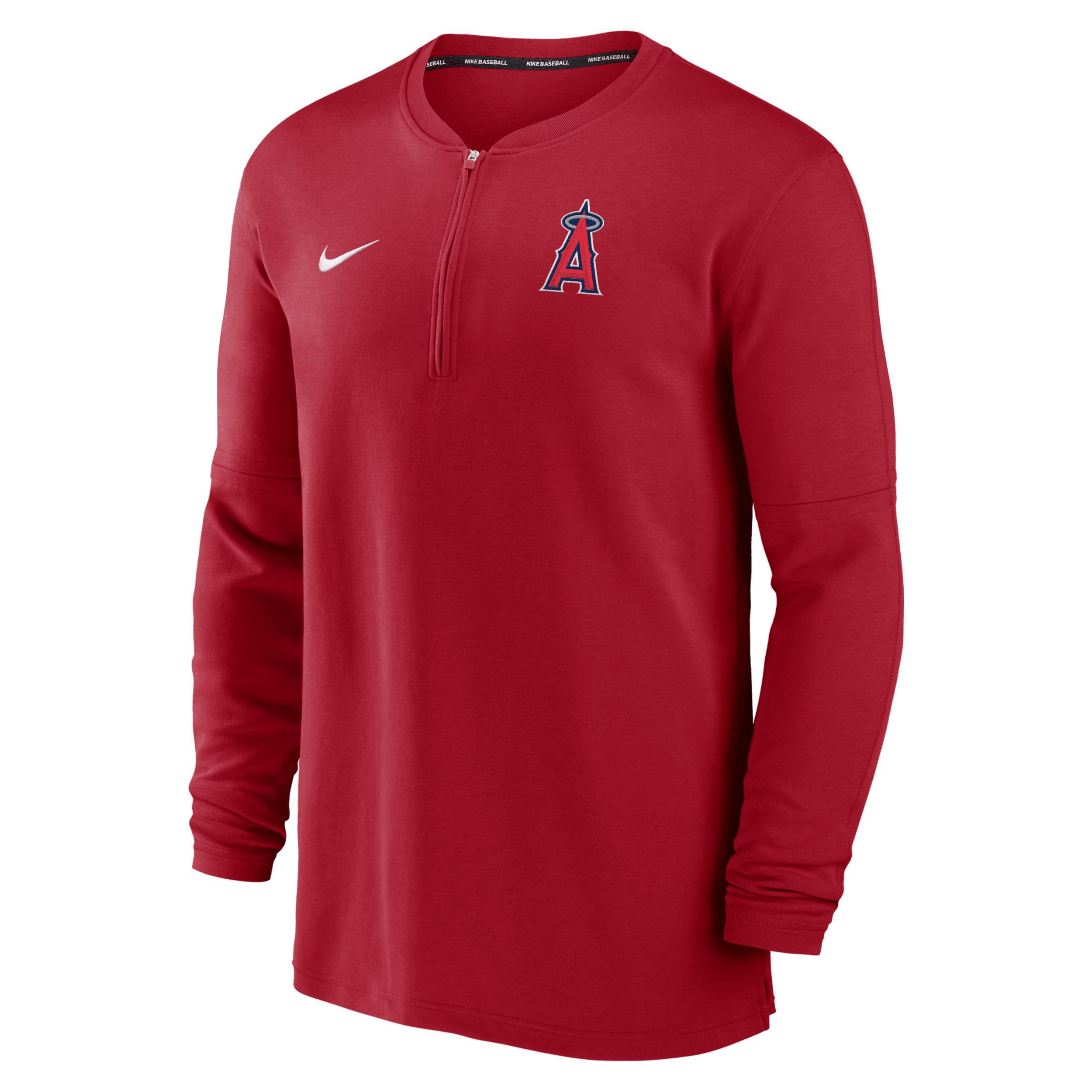 NIKE Texas Rangers Authentic Collection Game Time  Men's Dri-fit Mlb 1/2-zip Long-sleeve Top In Blue Product Image