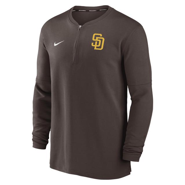 Colorado Rockies Authentic Collection Game Time Nike Mens Dri-FIT MLB 1/2-Zip Long-Sleeve Top Product Image