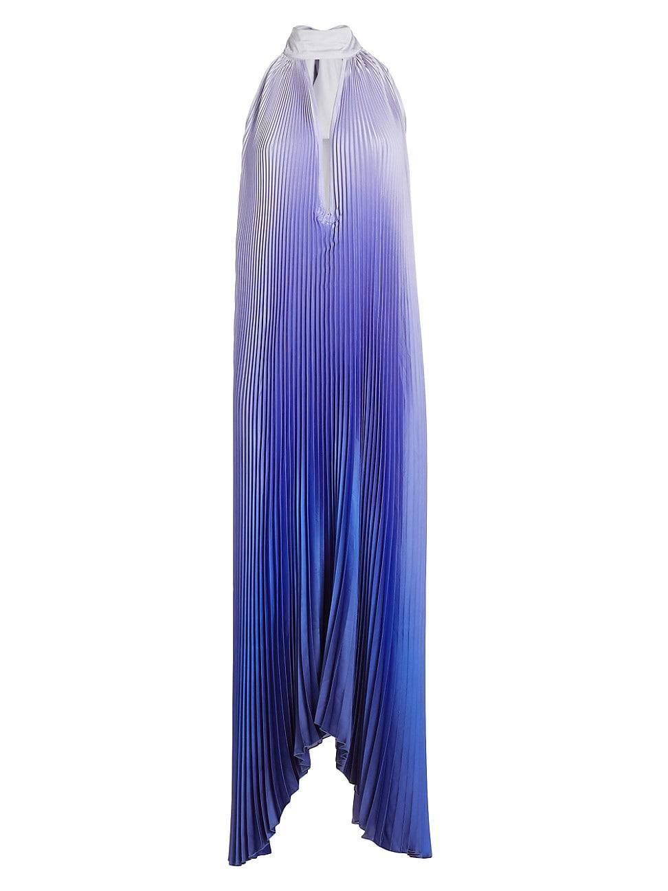 Womens Les lments Opera Pleated Asymmetric Gown Product Image