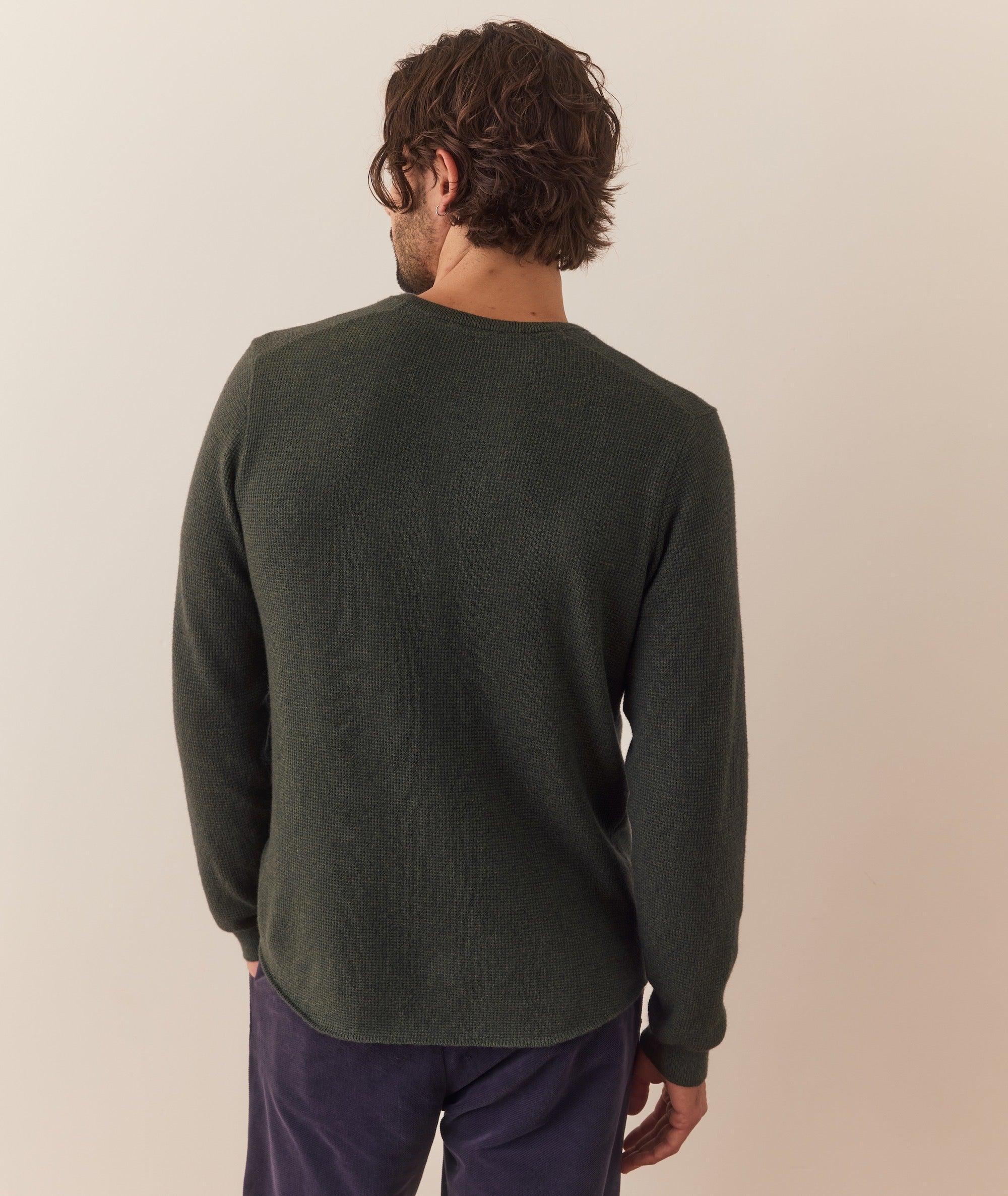 Merino Blend Sweater Henley Product Image