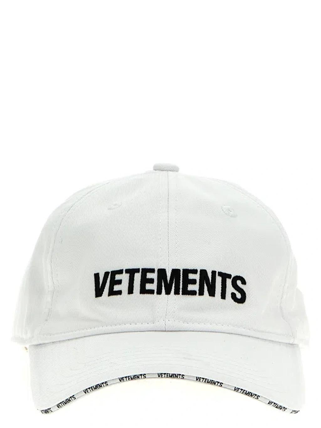 Logo Cap In White Product Image