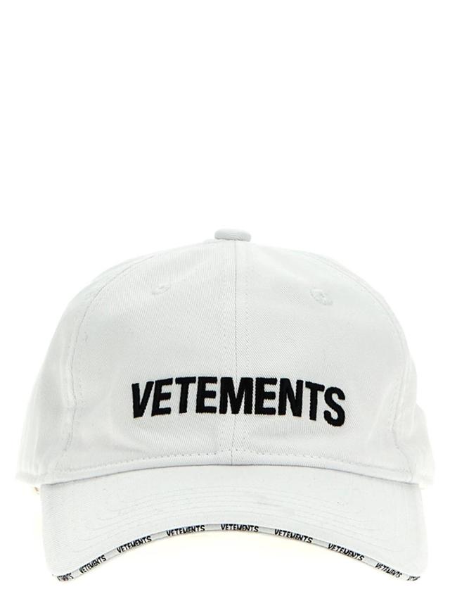 Logo Cap In White Product Image