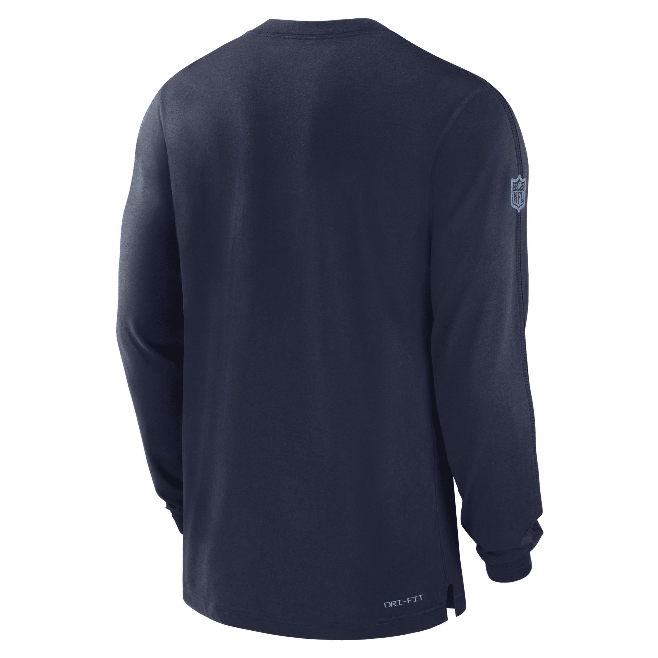 New England Patriots Sideline Player Team Issue Men’s Nike Dri-FIT Long-Sleeve Top Product Image