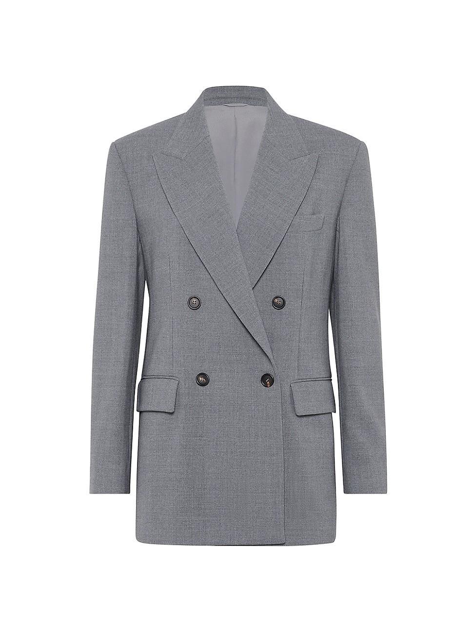 Womens Virgin Wool Panama Blazer Product Image