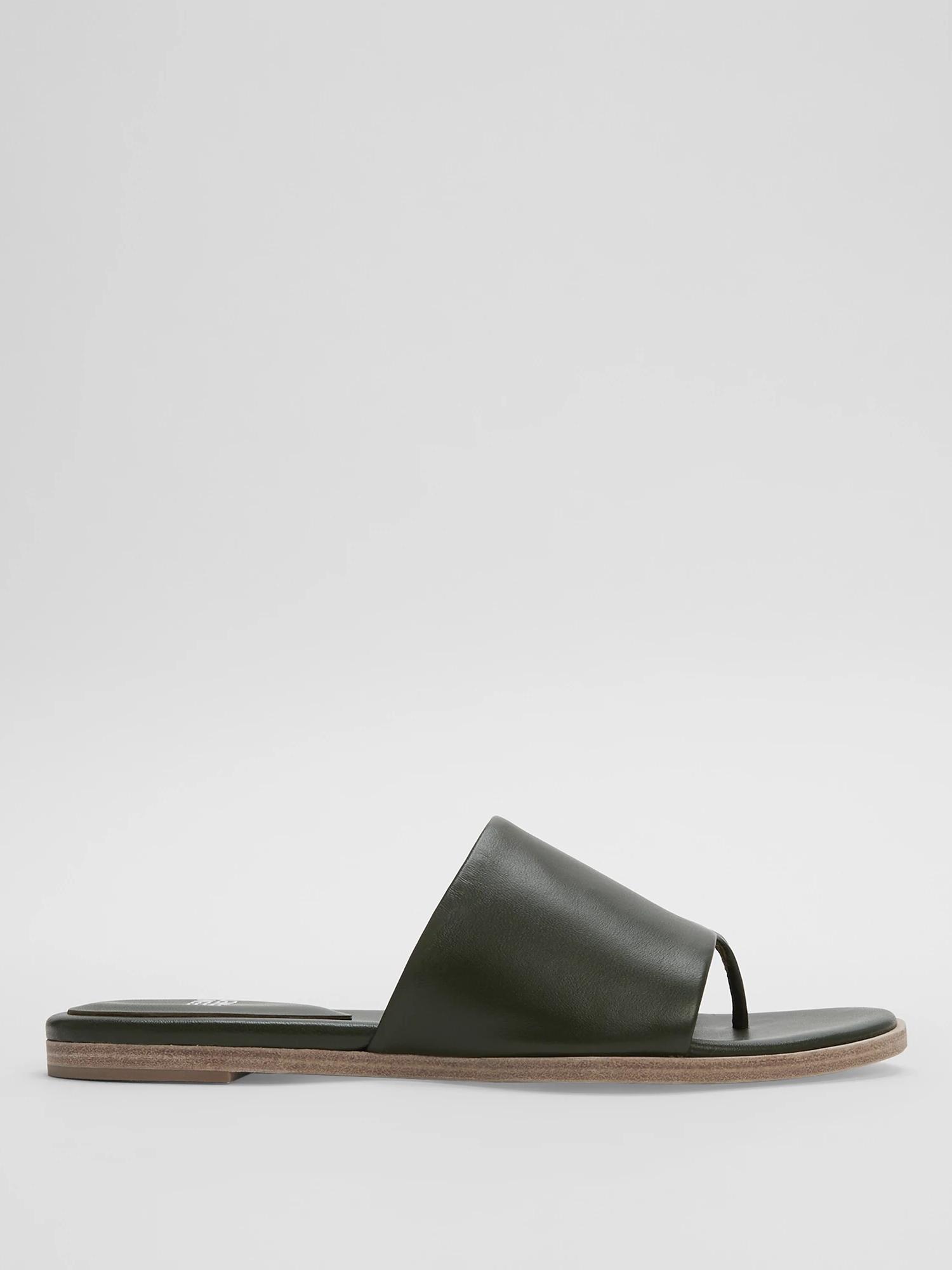 EILEEN FISHER Edge Nappa Leather Slidefemale Product Image