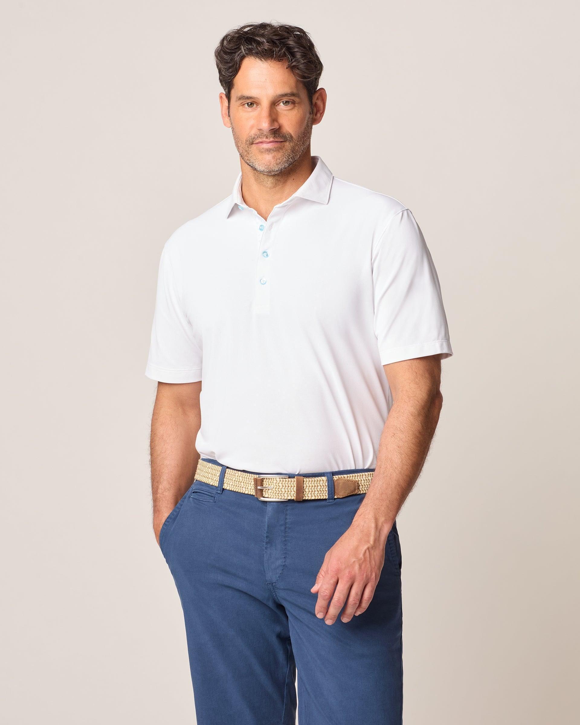 johnnie-O Vandalay Solid Mesh Performance Polo Product Image