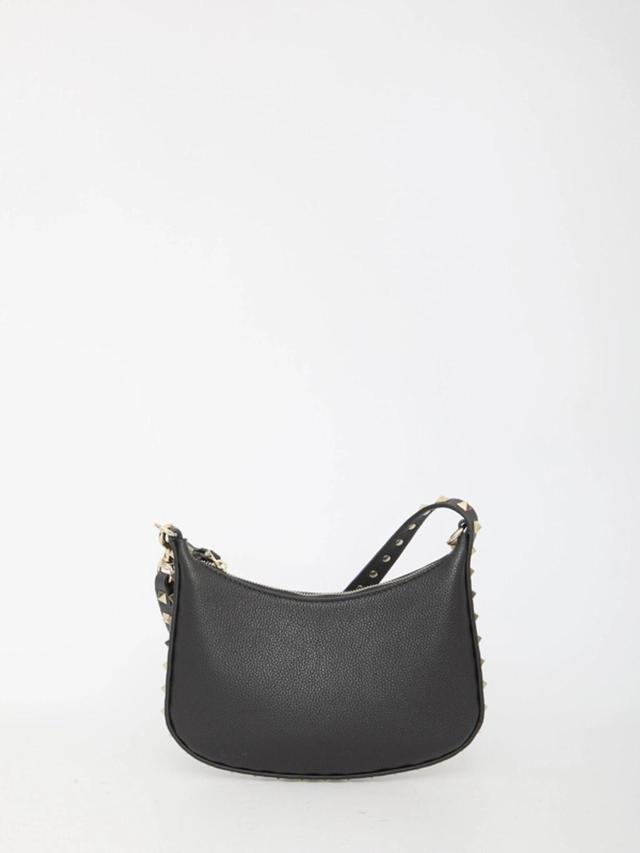 Rockstud Mini Hobo Bag In Black Product Image