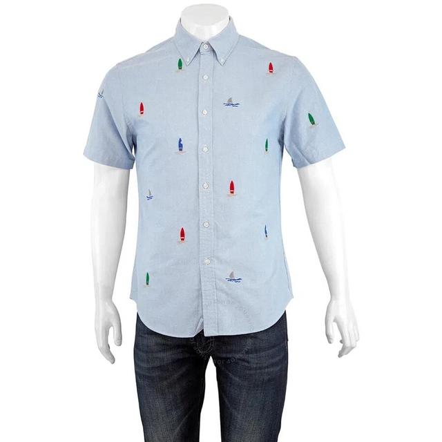 Men's Surf Embroidered Pattern Shirt In Multi Product Image