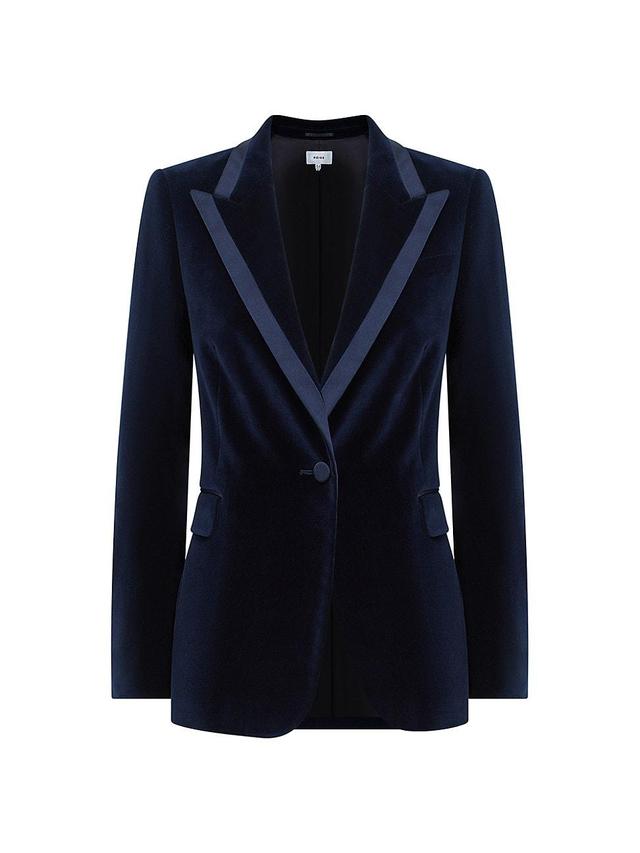 Womens Bree Velvet Tuxedo Jacket Product Image