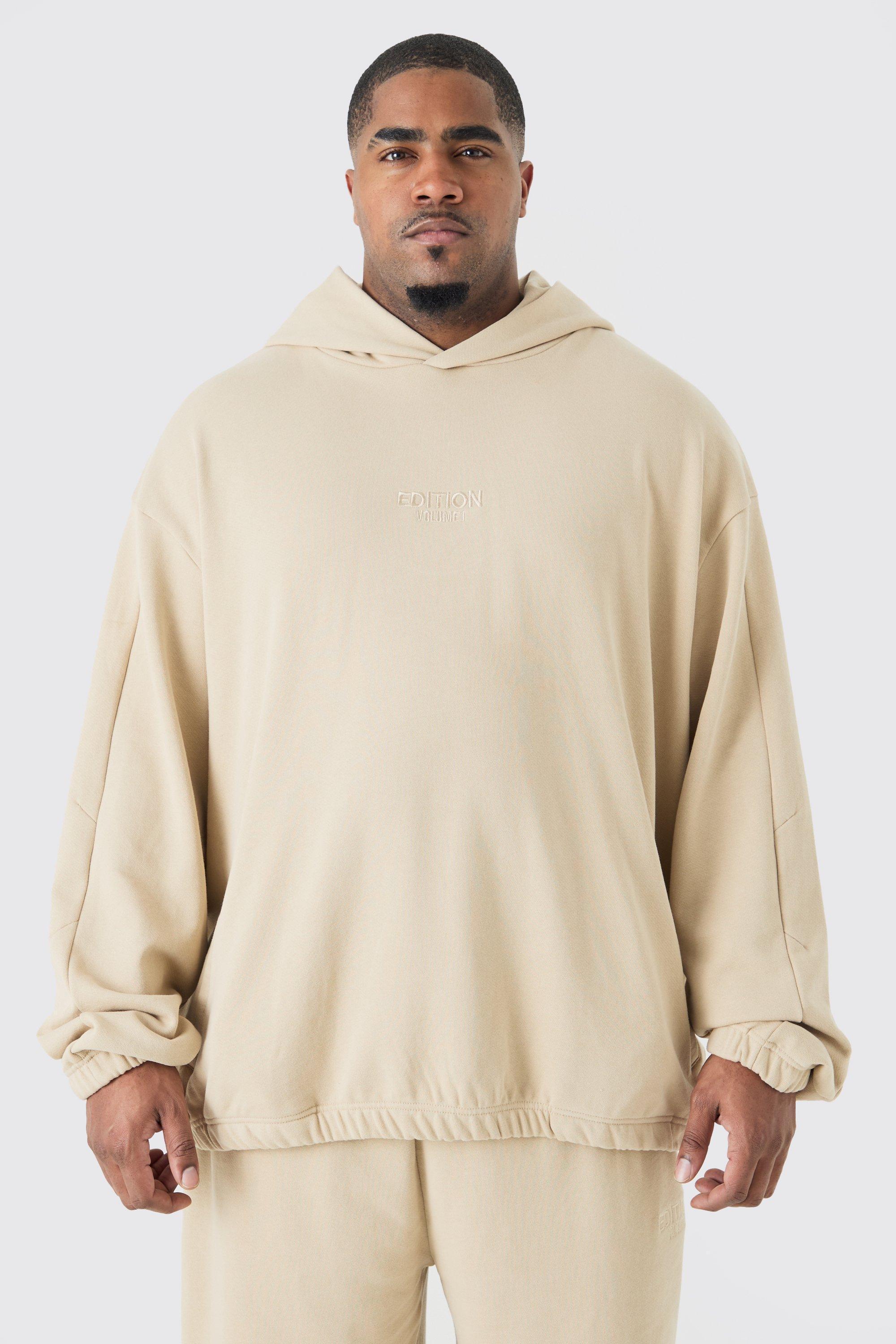 Plus EDITION Oversized Heavyweight Hoodie | boohooMAN USA Product Image