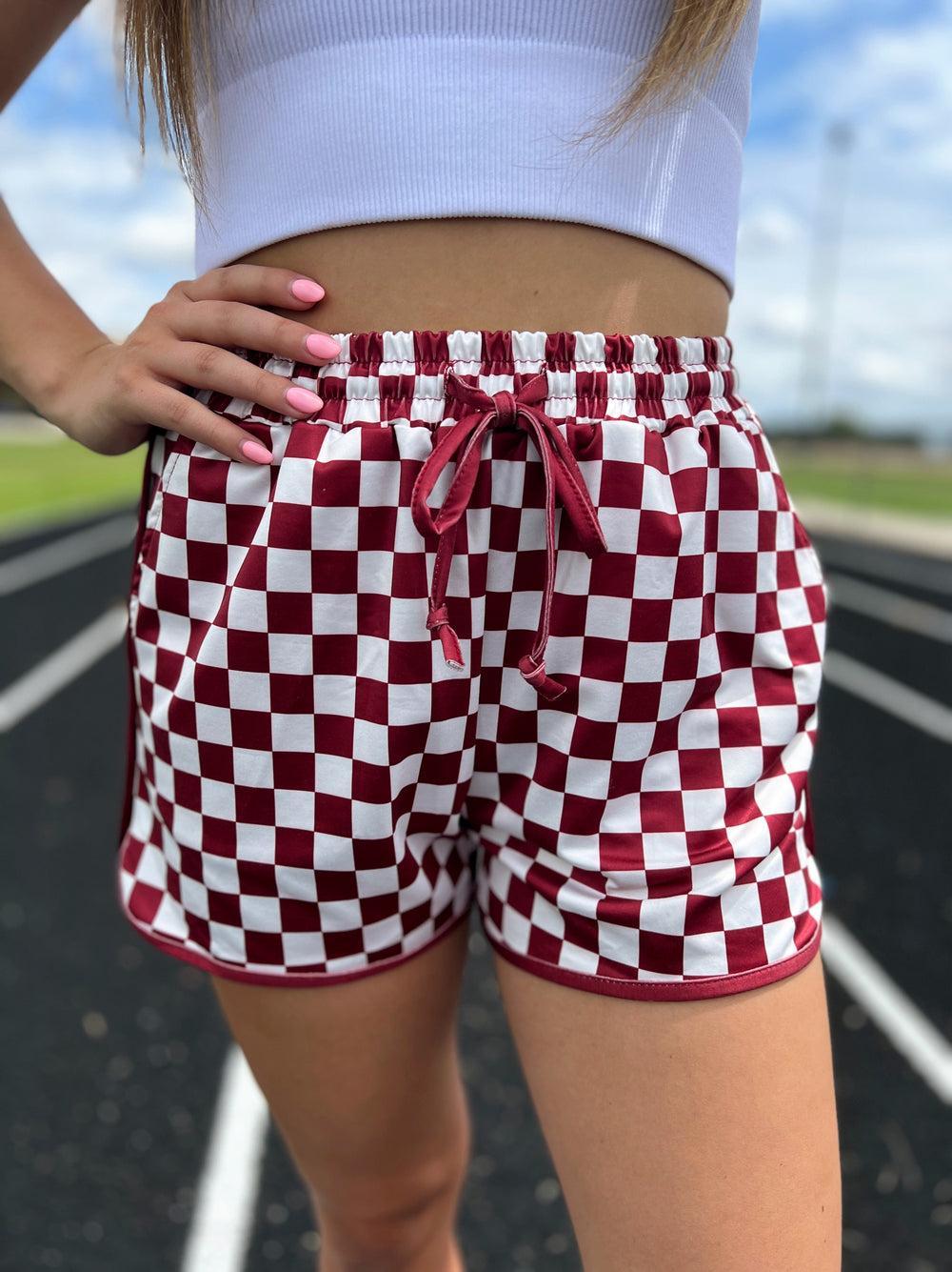 PLUS Sterling Kreek Maroon Pep Rally Shorts Product Image