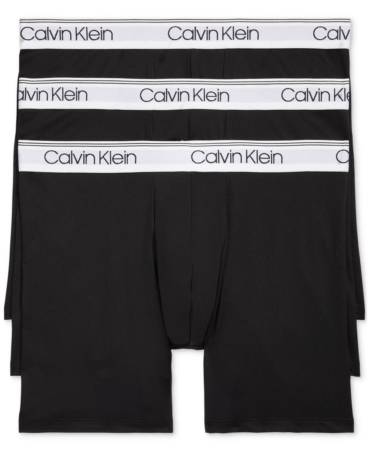 Calvin Klein Mens Micro Stretch 3-Pack Boxer Brief - Blue - XL Product Image