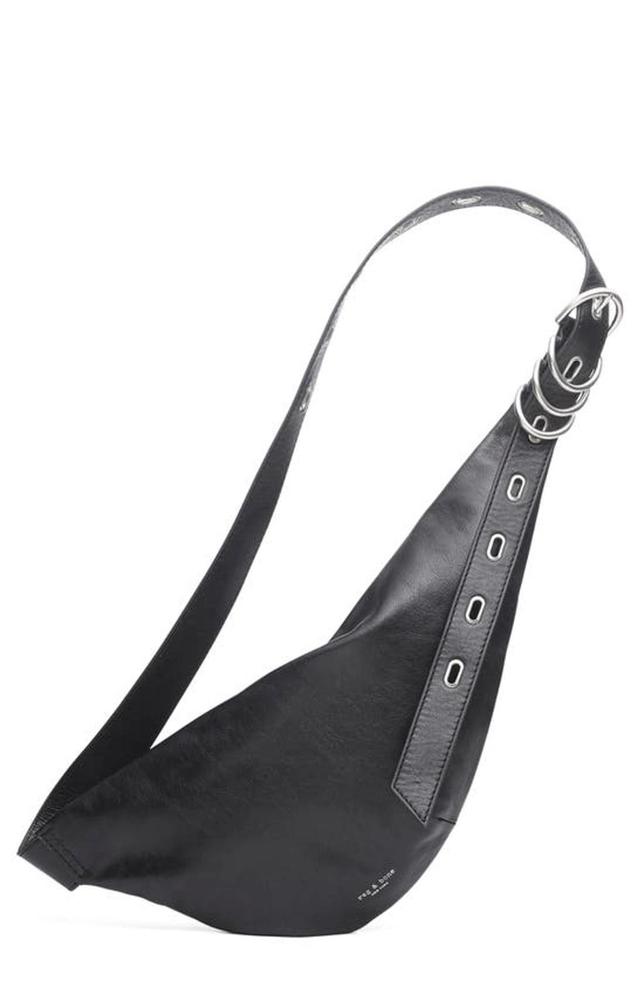 Petra Leather Sling Bag In Black Product Image