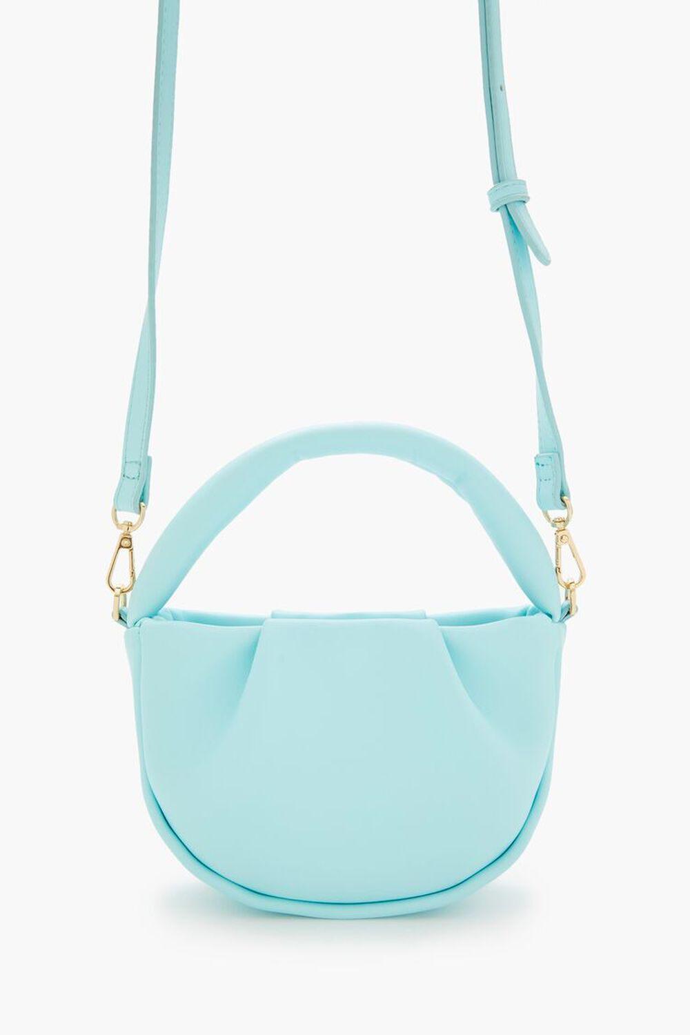 Ruched Faux Leather Crossbody Bag | Forever 21 Product Image