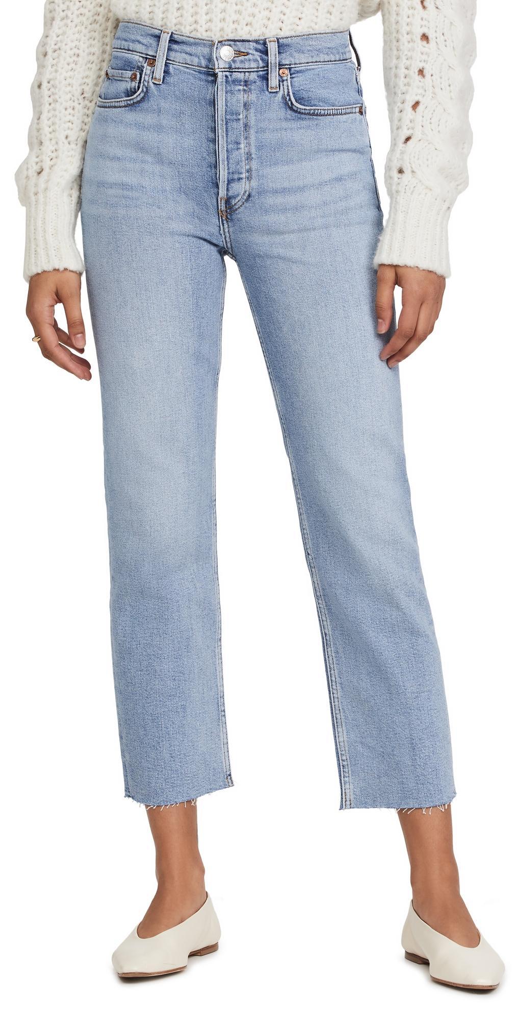 Re/Done Originals High Waist Stovepipe Jeans Product Image