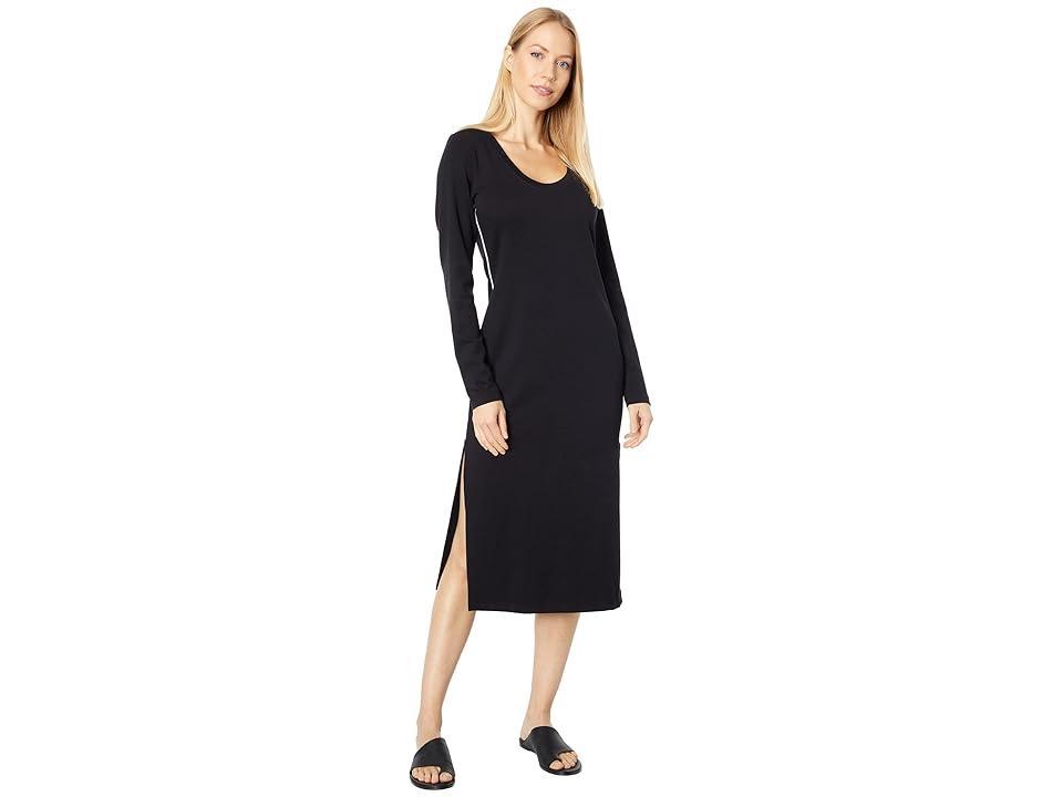 SUNDRY Long Sleeve Midi Dress with Piping Women's Clothing product image