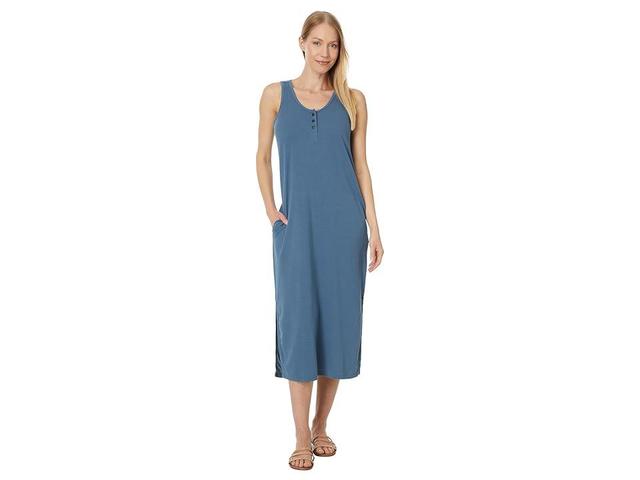 Toad&Co Piru Henley Midi Tank Dress (Pacific ) Women's Dress Product Image