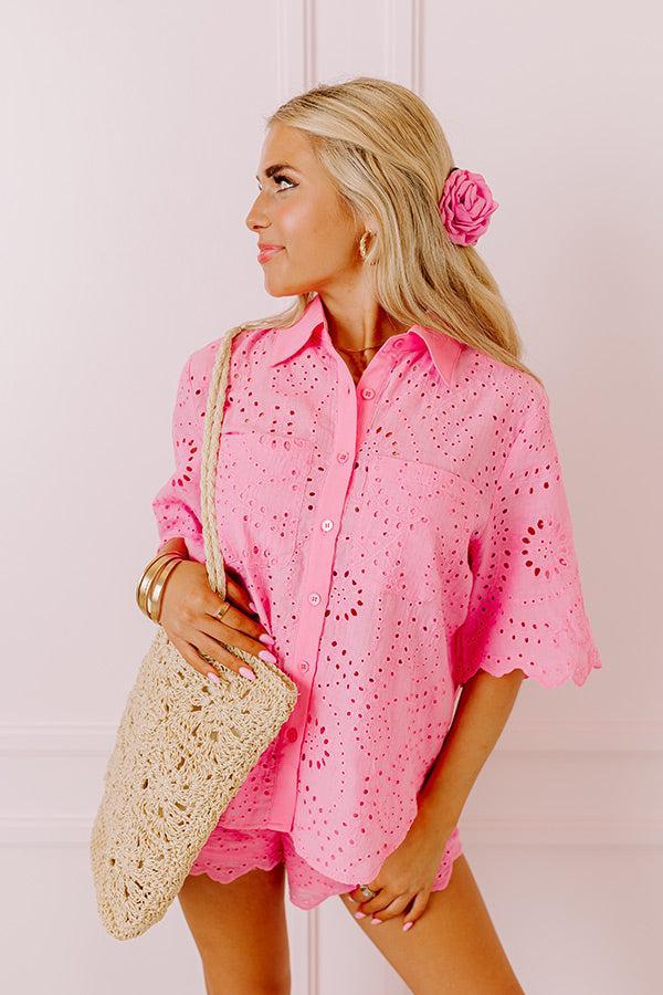 Vacay All Day Eyelet Top Product Image