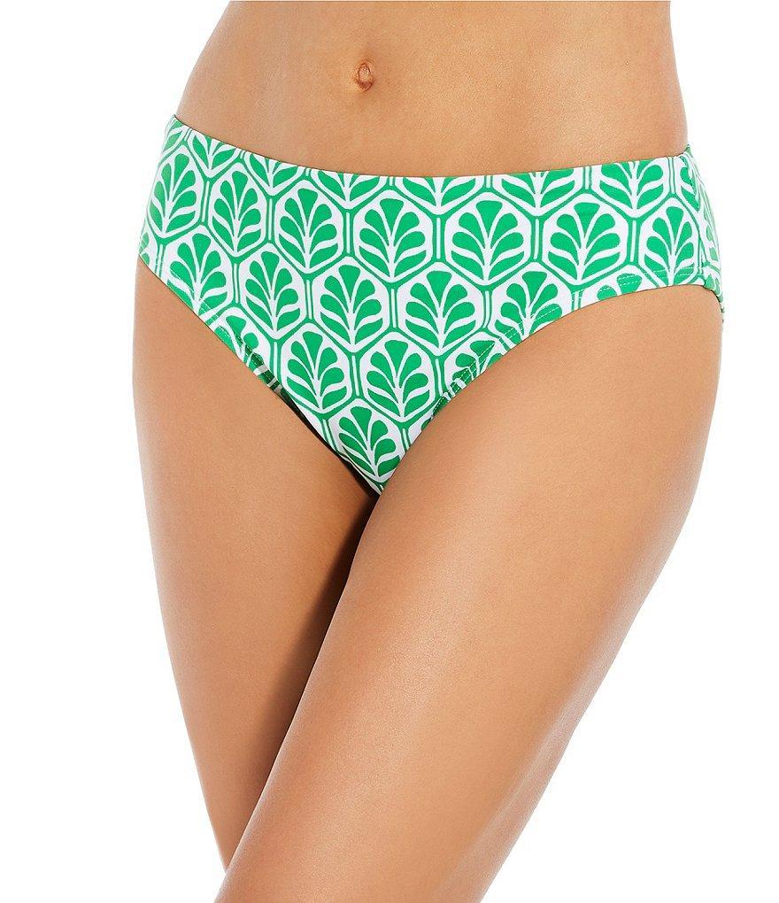 Alex Marie Signature Sculpt Leaf Escape Mid Rise Swim Bottom Product Image