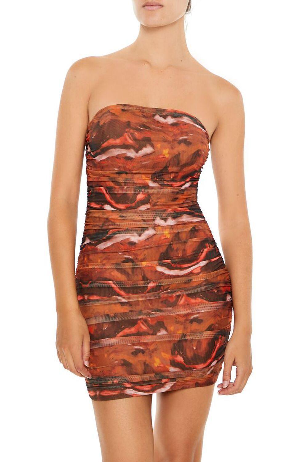 Abstract Tube Mini Dress | Forever 21 Product Image